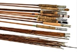 (32) Group of Bamboo Fly Rod Pole parts
