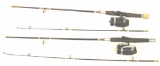 (2) Bronson True-Temper Uni-Spin 70 Fishing Poles