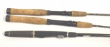 (3) Group 6 ft Assorted Fishing poles