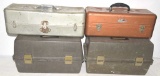 (4) Full Size Tackle Boxes