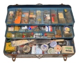 Metal Tackle Box with Asst'd Hooks