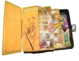 Ted Williams Tackle Box with Carded Lead Head Jigs