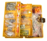 Old Pal Tackle Box with (11.65 lbs.) Jig Head lures