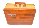 Plano Magnum Tackle Box with Lead Head Jigs and Gummy worms