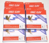 (6) Eagle Claw Monofilament 6 lb. Test 300 yds (1,800 yds) total