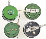 (4) Group Assorted Automatic Fly Reels