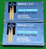 PPU 7.65x53 Argentine Ammo