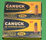 Vintage CANUCK 25 Stevens Short Rimfire