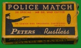 Vintage Peters Police Match .38 Spl Ammo