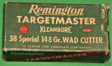 Vintage Remington Targetmaster .38 Spl Ammo