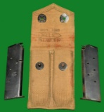 USGI M1911 Dual Magazine Pouch & Magazines