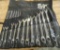 SK - 18 Piece 12 Point Fractional Long Combination Chrome Wrench Set
