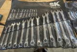 SK - 23 Piece 12 Point Metric Regular Combination Chrome Wrench Set