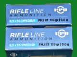 PPU 6.5 x 55 Swedish Ammo