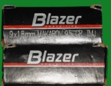 Blazer 9mm Makarov Ammo