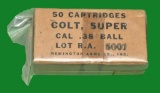 Vintage Remington .38 Colt Super Ball Ammo