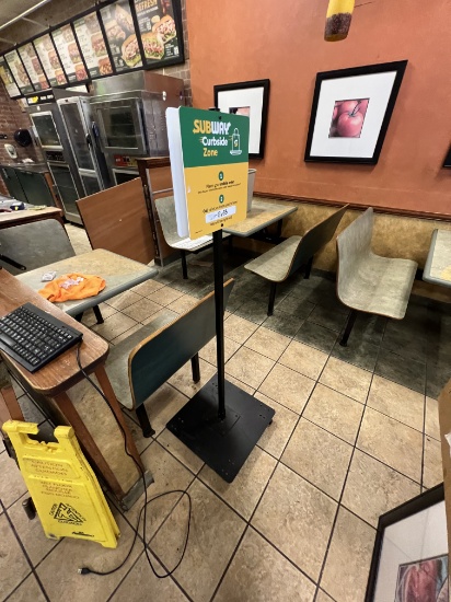 ROLLING SIGN AND DISPENSERS
