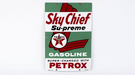 Texaco Sky Chief Gasoline Pump Plate SSP