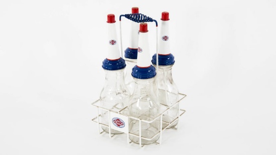 Sohio Oil Bottles Rack