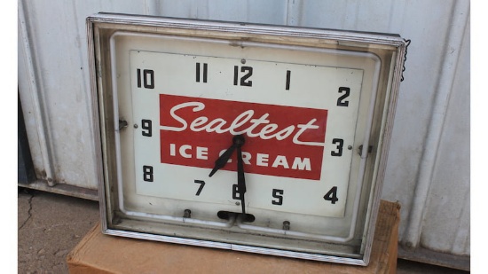 Sealtest Ice Cream Lighted Clock