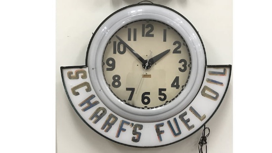 Scharfs Fuel Oil Clock