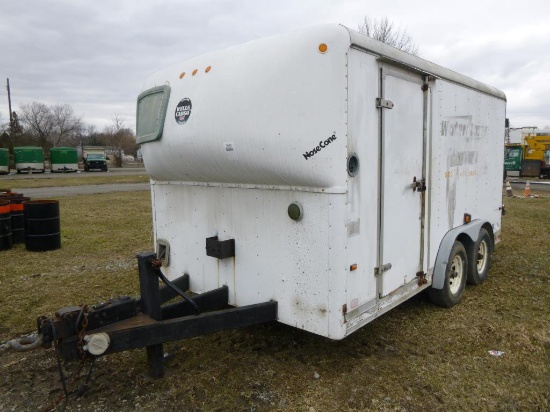WELLS CARGO 14' T/A ENCLOSED TRAILER (2) MAN DOORS, REAR SWINGING DOORS & P