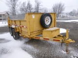 14' T/A DUMP TRAILER DUMP WORKS.