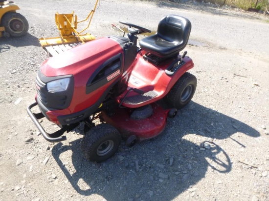 CRAFTSMAN YT3000 46" RIDING MOWER RUNS. NEEDS BATTERY.