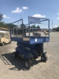 UPRIGHT XL-24 SCISSOR LIFT W/ BATTERY CHARGER RUNS.