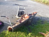 8' SNOW PLOW W/ CARRIAGE METAL BLADE