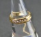 ITEM 28: DIAMOND ART CARVED HALF WEDDING RING