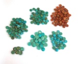 Assorted Small Turquoise and Coral Stones