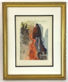 Salvador Dali, 1963 Divine Comedy Inferno “The Waterfall of Phlegethon” Wood Block Print