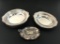 Sterling Silver Collection of Bowls and Gravey Boat Serving Pieces 47.5 Troy Ounces.