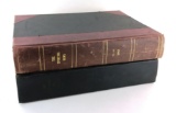 Large Pair of Vintage Bound Books 1947 and 1962 