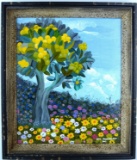 Listed Artist, Luis Millingalli, Signed Oil on Canvas Painting 2002