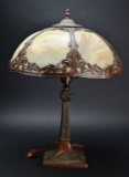 Vintage Swag Glass Tiffany Style Bryant Lamp