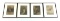 Vintage Set of 4 Gustave Dore Etching / Litho Biblical Mid-Evil Framed Art