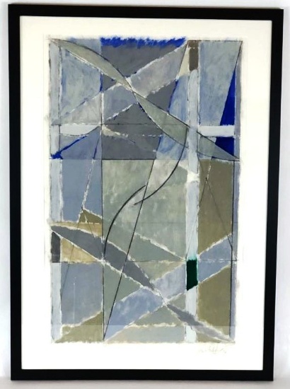 Harry Nadler, Framed Acrylic Painting , 1984