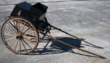 Vintage Horse Drawn Wood Gig Carriage