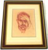 Harry Nadler, Framed Sketch on Paper 