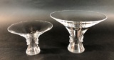 Pair of Vintage Steuben Crystal Vases
