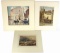 Original Watercolor Paintings by Listed Artists Harry Hine, David Hall McKewan, & Harold Latham R.I.