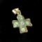 Byzantine Cross Pendant Artifact encased in 18kt Gold