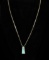 14KT Yellow Gold Opal Pendant with 10KT Yellow Gold Chain Necklace