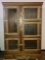 Antique Oak Large Ice Box Chest Refrigerator with 5 Doors