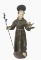 Antique Wood Sculpture of Saint Anthony Religious Catholic Relic Icon