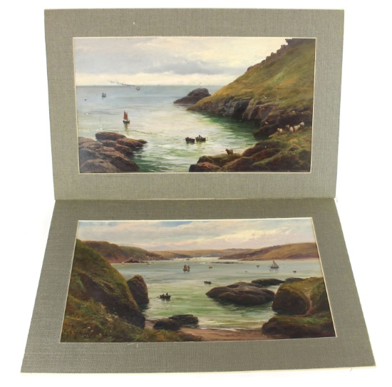 Lot of Two Original Oil on Boards by Listed Artist G.H. Genkins