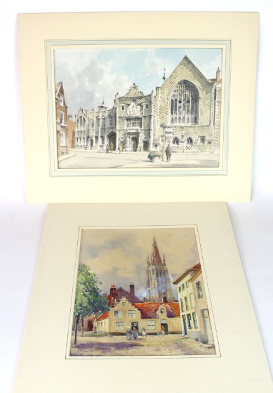 Lot of Original Watercolors Signed by Artist Stanley Orchart
