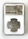 NGC Graded Ancient Coin, Kingdom of Macedon, Alexander III, 336-323 BC, Graded XF